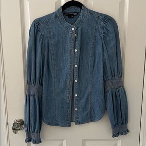 Veronica Beard Denim Button Down Shirt